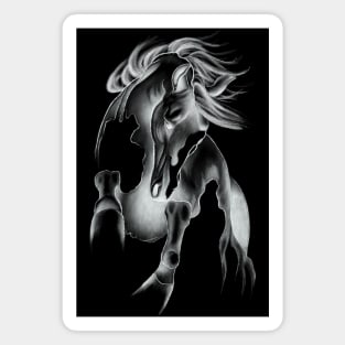 Bucking Horse Dancing in an Abstract Way Magnet